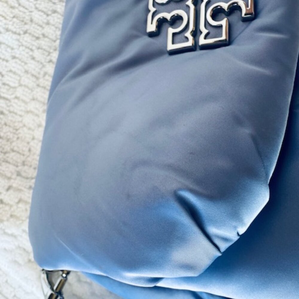 NWT Tory Burch Britten Puffy Mini Crossbody Pale Iris - Picture 5 of 12